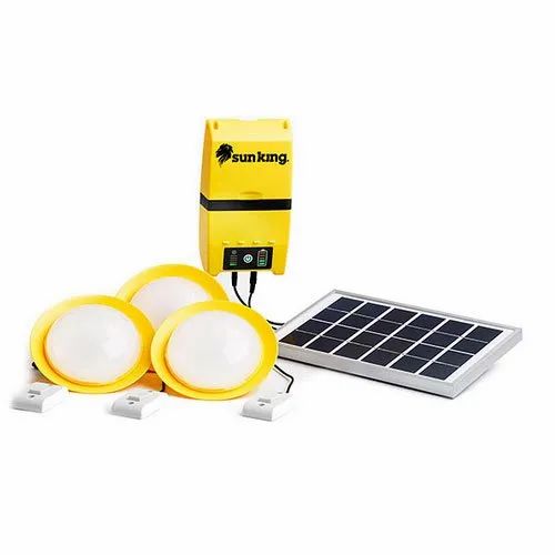 Sun King Home 60 Solar 3 Ceiling Mounted Lamps With Energy Storage Capacity And USB Charging Port