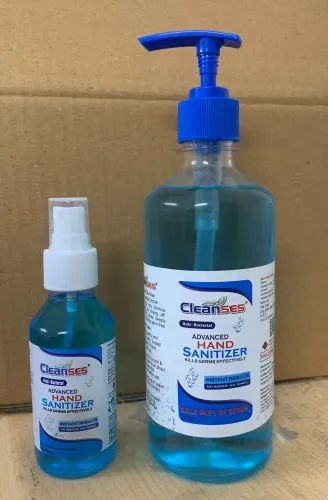 Cleanses Liquid Hand Sanitizer Spray, Packaging Type: Bottle, Packaging Size: 500ml