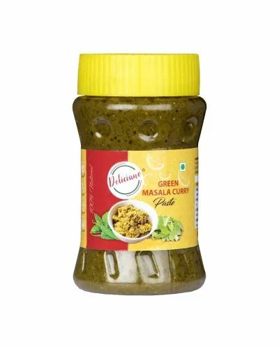 Deliciano Green Masala Curry Paste, Packaging Size: 200 g, Packaging Type: Jar