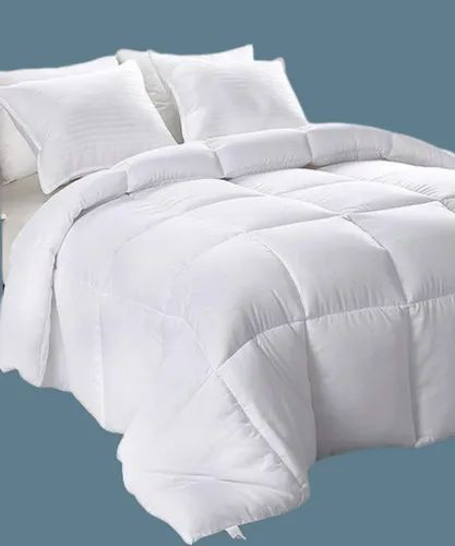 Plain White Bed Queen Size Comforter, For Home