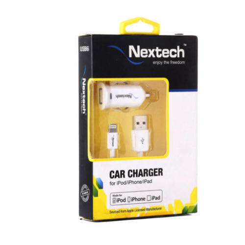 Nextech White Apple Car Charger