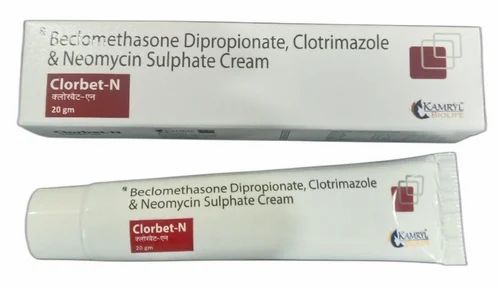 Beclomethasone Dipropionate 0.025% + Neomycin Sulphate 0.5% + Clotrimazole 1% (CLORBET-N )