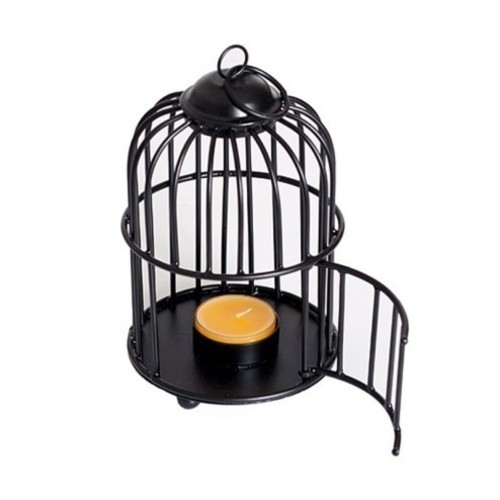 Bird Cage Metal Tealight Holder