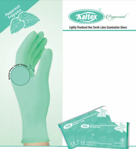 Kaltex Peppermint Powdered Gloves