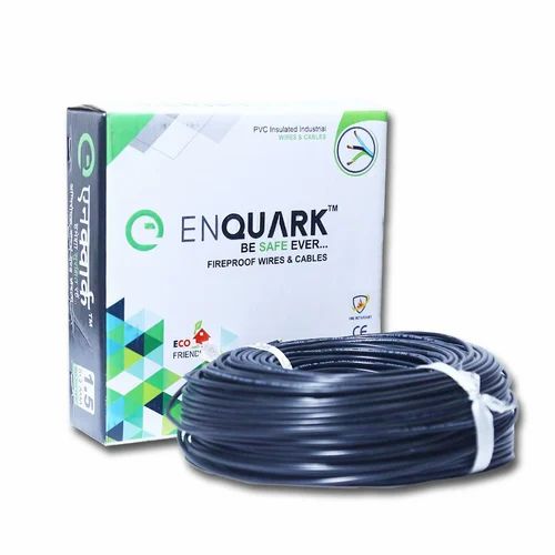 Enquark Green Multistrand Housewire 1.5 sqmm/ 90 meter, Color Black