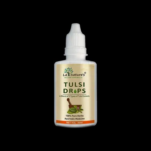 La Nature''s Tulsi Drops 30ml Blend Of 5 Rare Tulsi Extract Cold And Cough Relief
