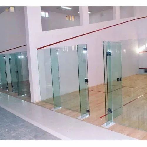 PR Sports Glass Back Wall, For Squash Court, Thickness: 8-20 mm