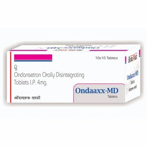 Ondaaxx-MD Ondansetron Orally Disintegrating Tablets IP, Packaging Type: Box, 4 Mg