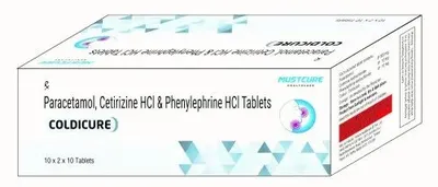 COLDICURE Paracetamol Cetirizine Hydrochloride And Phenylephrine HCL Tablets