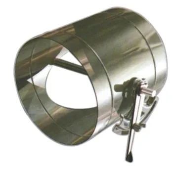 DUSTECH DUCT Galvanized Steel (GI) Round Damper, For Volume Control, Shape: Rounded