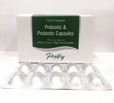 Pre & Probiotic Capsules (PRETRY CAPSULES ), For Clinical, 10*10