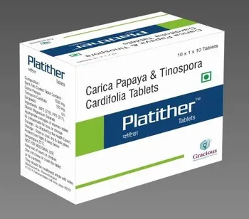 Carica Papaya Tinospora Cardifolia Tablet, 10 X 1 X 10 Tablets, Prescription