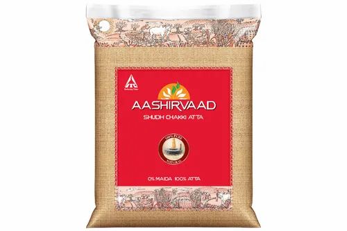 Aashirvaad Atta Aashirvaad Whole Wheat Atta, Packaging Type: Plastic Bag, Packaging Size: 1 Kg