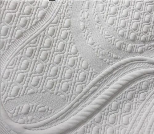 White Printed Mattress Fabric
