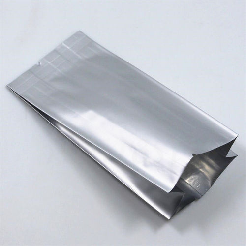 Plain Glossy Aluminium Silver Pouch, Heat Sealed