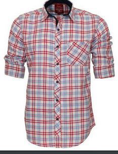 Cotton Casual Men Check Shirts, Full or Long Sleeves