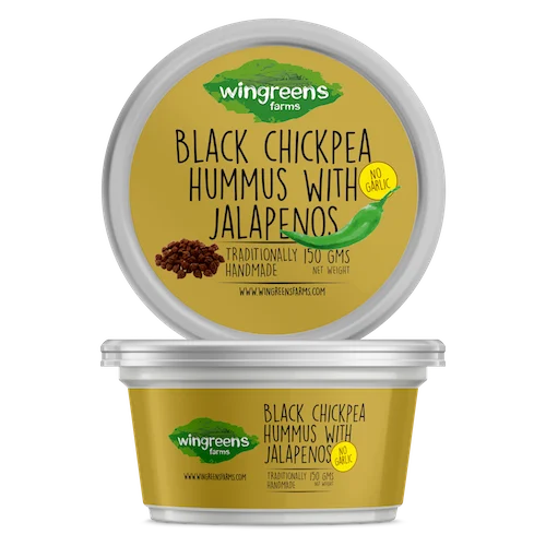 Black Chickpea Hummus with Jalapenos