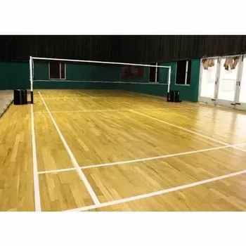 Wooden Brown Indoor Volleyball Court Flooring, Thickness: 21mm