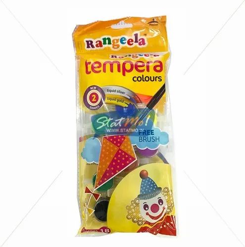 Rangeela Tempera Colours, Packaging Type: Packet