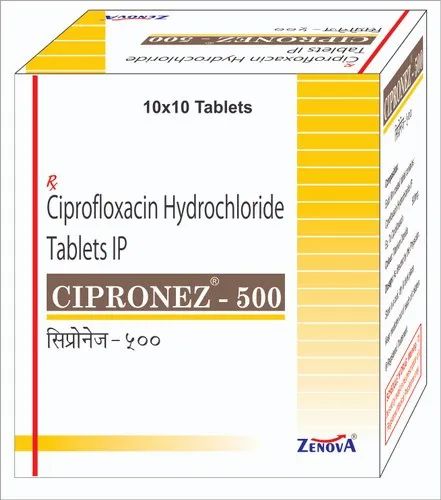 Cipronez-500 Ciprofloxacin Hydrochloride Tablets IP, Manufacturer: ZENOVA, Prescription