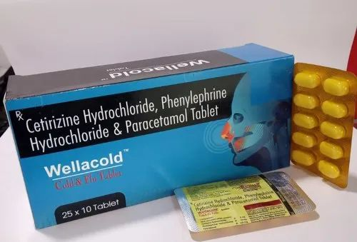 WELLTECH PHARMACEUTICALS Wellacold, Tablet, 5x5x10