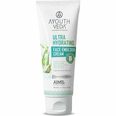 AyouthVeda Ultra Hydrating Face Emulsion Cream - 60 gm