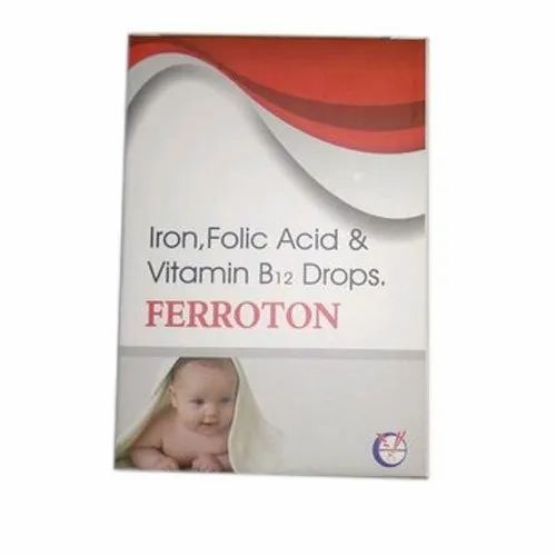 Liquid Iron Folic Acid And Vitamin B12 Drops, Grade Standard: Medicine Grade