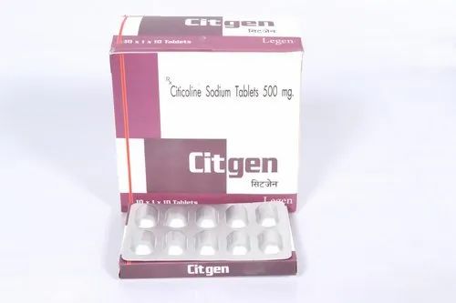 Citicoline Sodium Citgen 500 Mg Tablets, Legen Health Care, Prescription