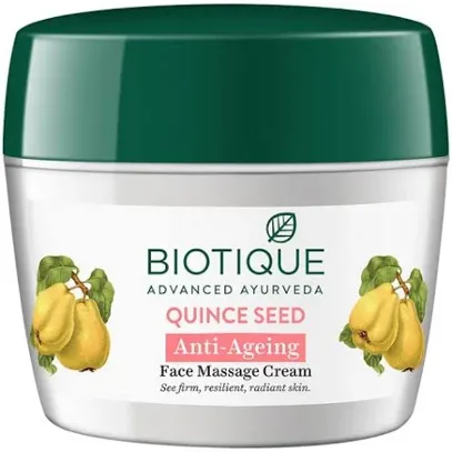 Biotique Quince Seed Anti-Ageing Face Massage Cream (175g)