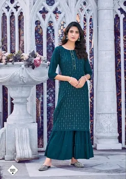 Rayon Embroidered Kurti