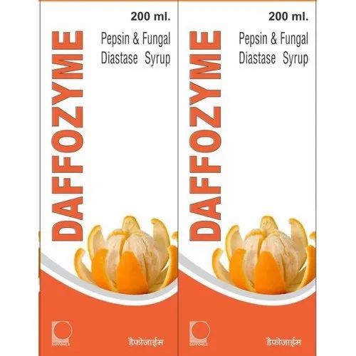 Pepsin And Fungal Diastase Daffozyme Syrup, 200 Ml, Prescription