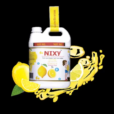 NIXY Lemon Fresh Powerfull Liquid Detergent, Packaging Size: 5 Liter