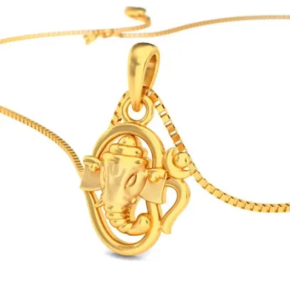 Lord Ganesha Gold Pendant (916 22K)