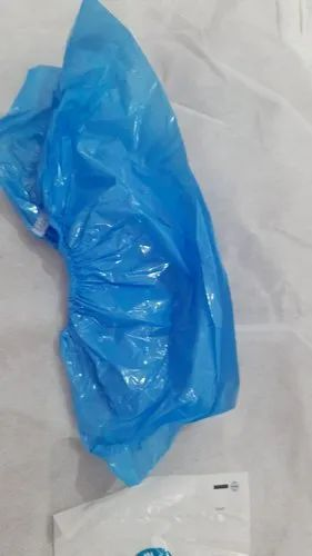 Free Size Plastic Blue Disposable Shoe Cover for Hospital
