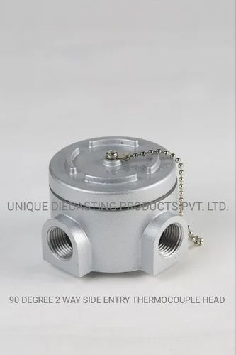 Aluminium Alloy Flame proof enclosure 90 degree 2 way thermocouple head, For Industrial