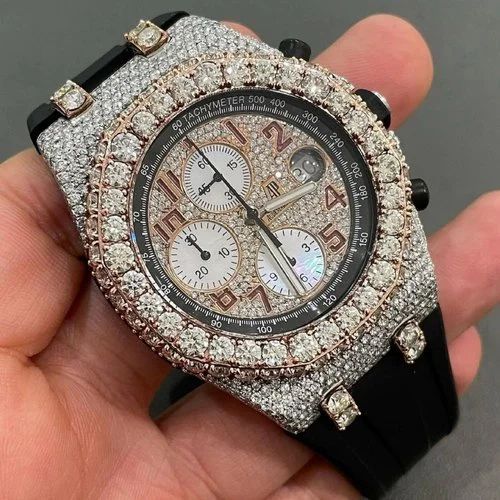 Round Real Diamond Watch