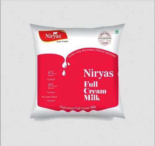 Niryas Full Cream Milk, Packaging Type: Pouch