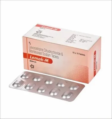 Lemak M Levocetirizine Montelukast Tablets, Packaging Size: Box Of 10 Strips, Dose: Once Or Twice In Day