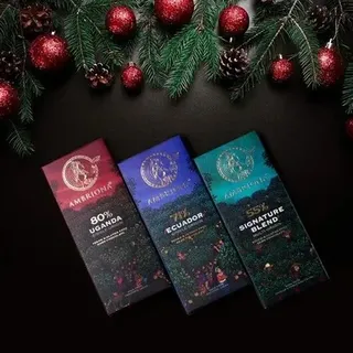 AMBRIONA - Vegan Gluten Free All Natural 55% to 80% Single Origin Dark Chocolate  Combo