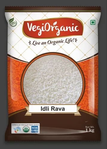 Vegiorganic Organic Idle Rava, Packet, Packaging Size: 1 Kg