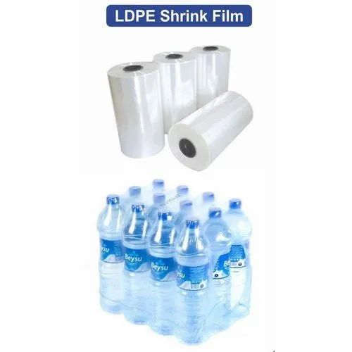 Plain LDPE Shrink Films, For Bottle Packaging, Packaging Type: Roll