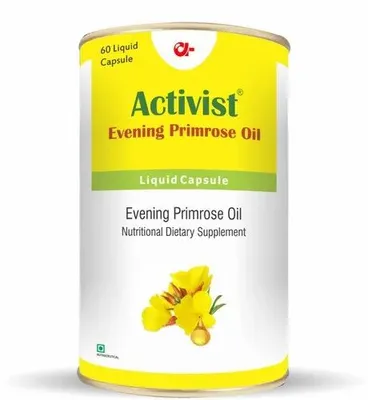 Activist Evening prime rose oil capsules, 60 Cap Per Bottle, Non prescription