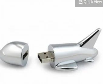 Aeroplane Shape Metal USB Pen Drive