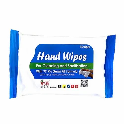 Shi White Hand Wipes Tissues, Size: 320 mm x 320 mm, for Cleaning and Sanitation