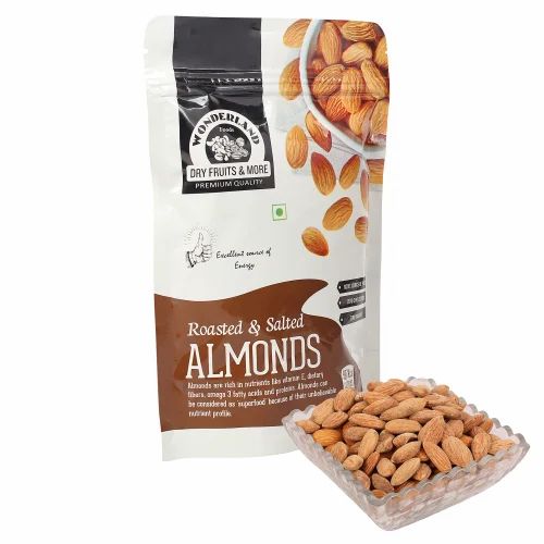 WONDERLAND Roasted And Salted Almonds, Packaging Type: Vacuum Bag and Sacks