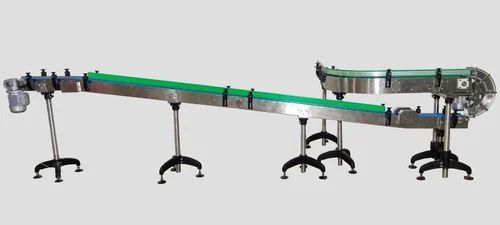 Transcedence Automation Stainless Steel Can Inverter Conveyor, Material Handling Capacity: 150 Kg/feet