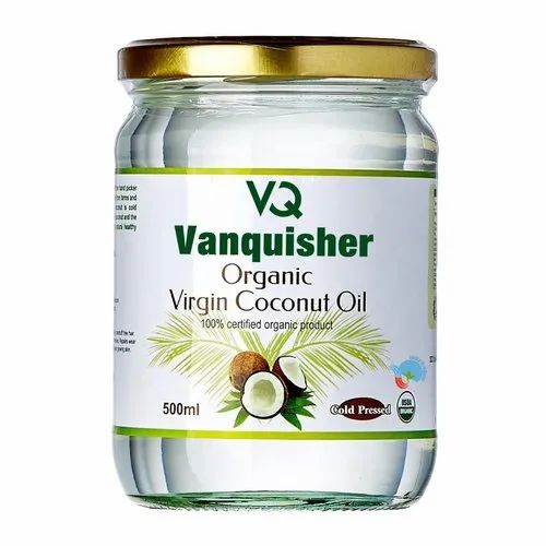 Coco Island 500 ml Organic Virgin Coconut Oil, Rich In Vitamins, Packaging Type: Glass Bottle