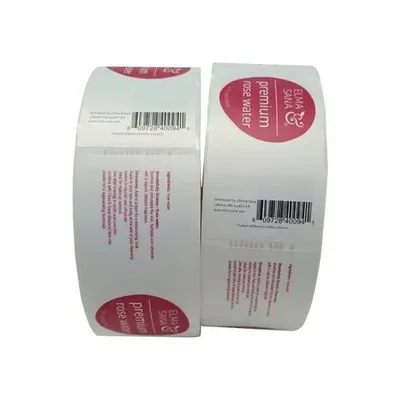 White Vinyl Cosmetic Tube Label, Packaging Type: Roll