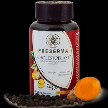 Preserva Wellness Curcumin,Bioperine Cholestoblast Capsules, For Oral, Packaging Type: Bottle