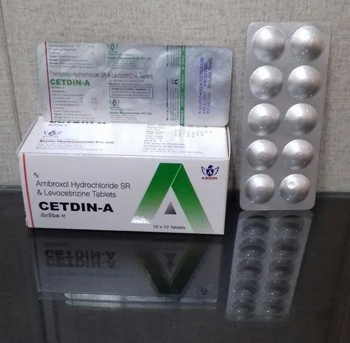 Cetdin-A Ambroxol Hydrochloride & Levocetirizine Tablets, Axodin, Prescription